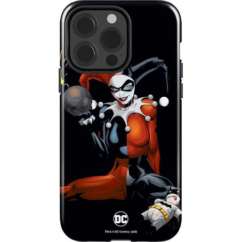 DC Comics Harley Quinn Playfull Pose iPhone 15 Pro Impact Case